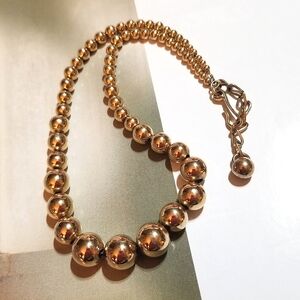 Napier vintage Gold Beaded Necklace
